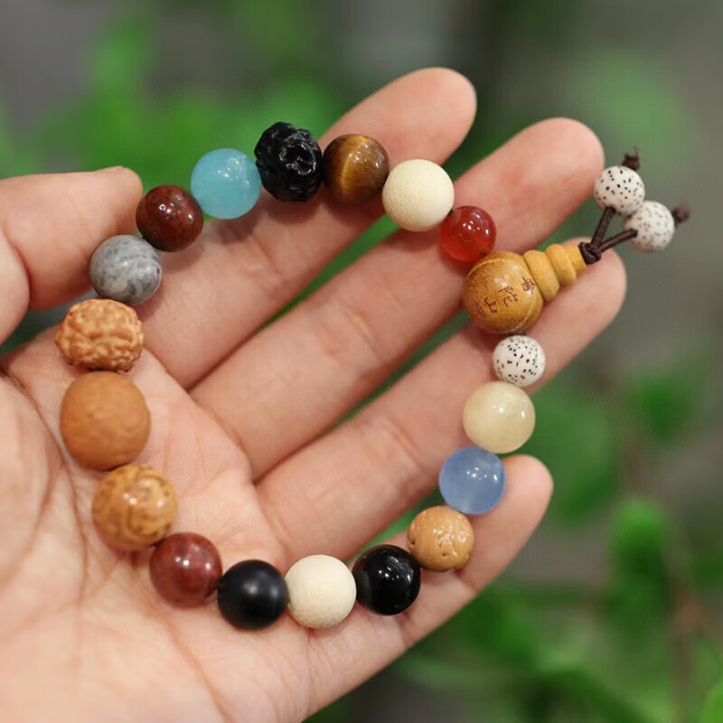 卡莱文普陀山菩提手串十八籽18籽18子十八子佛珠星月菩提子手链男女