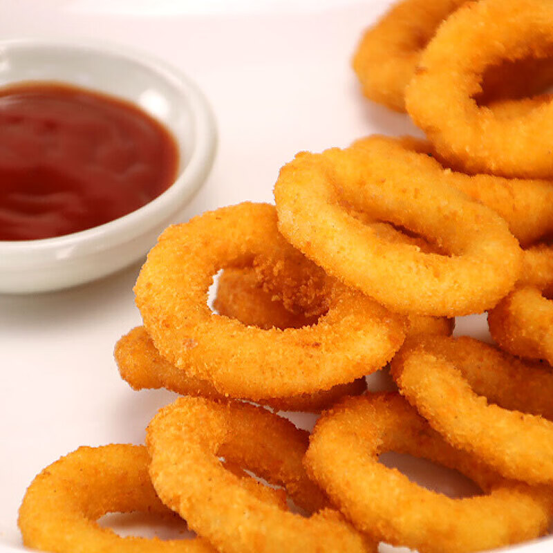 鸡肉洋葱圈800g裹粉洋葱圈调理鸡肉西餐美式油炸冷冻小吃半成品