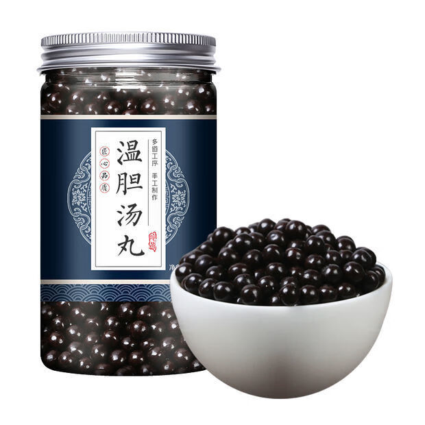 北京同仁堂原料珍品丸温胆丸温胆l汤丸品质中药材料 丸[200克]1瓶装
