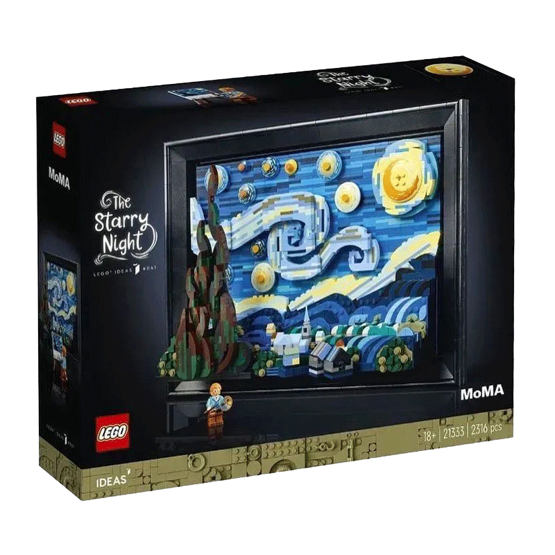 乐高（LEGO)积木限定商品粉丝款梵高星空油画21333男女孩成人拼插积木玩具 1499元