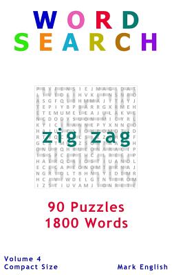 预订 word search: zig zag, 90 puzzles, 1800 words, volume 4