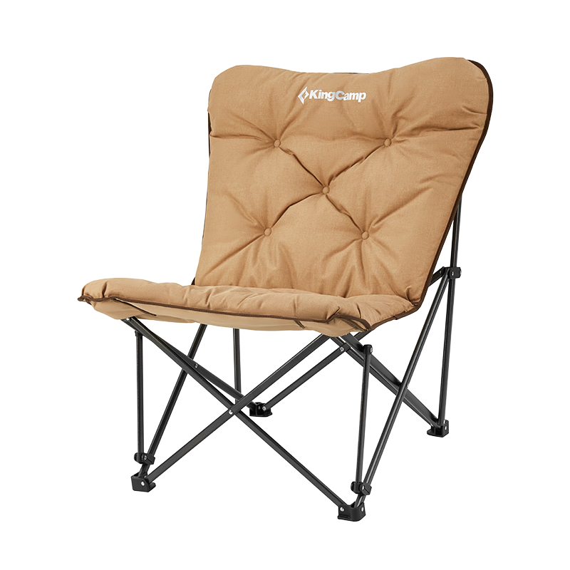 KingCamp折叠椅蝴蝶椅夹棉椅懒人椅沙发椅家用阳台休闲椅子KC2224#海岛绿