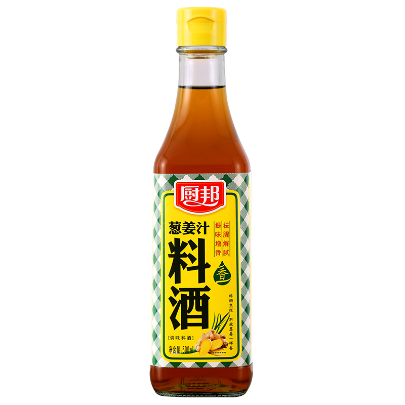 厨邦料酒 葱姜汁料酒 传统黄酒酿造精制 去腥添香调味料 500ml 500ml