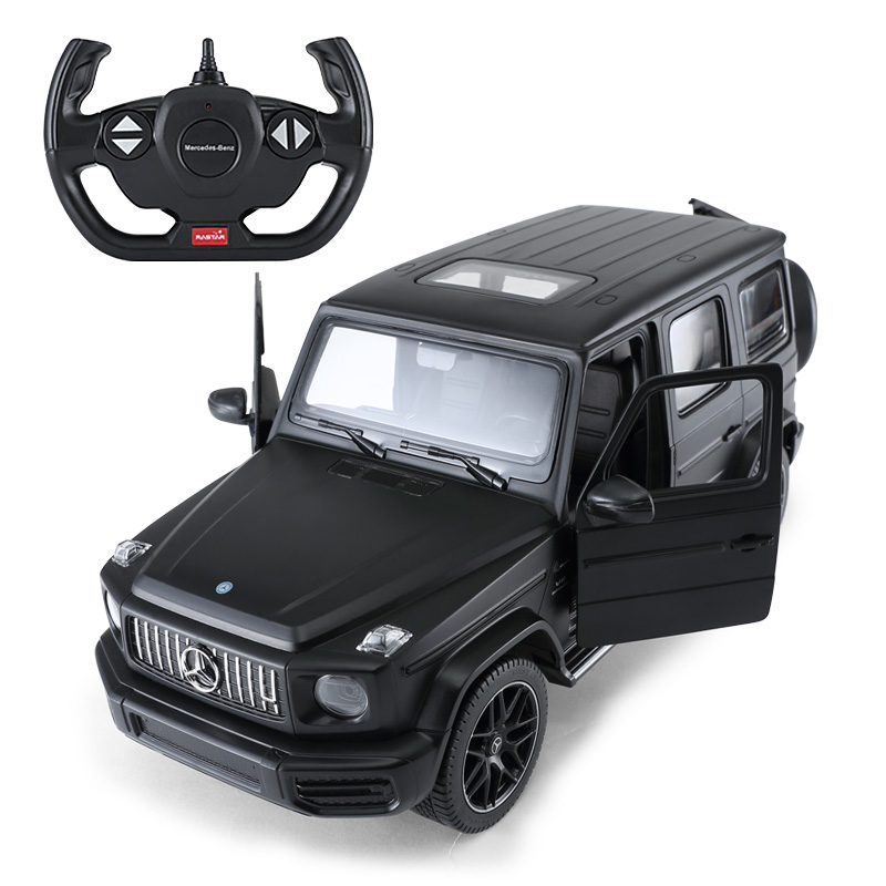 星辉(Rastar)遥控车 男孩儿童玩具车模梅赛德斯奔驰G63模型 usb充电电池可漂移 95760黑色 礼物图片
