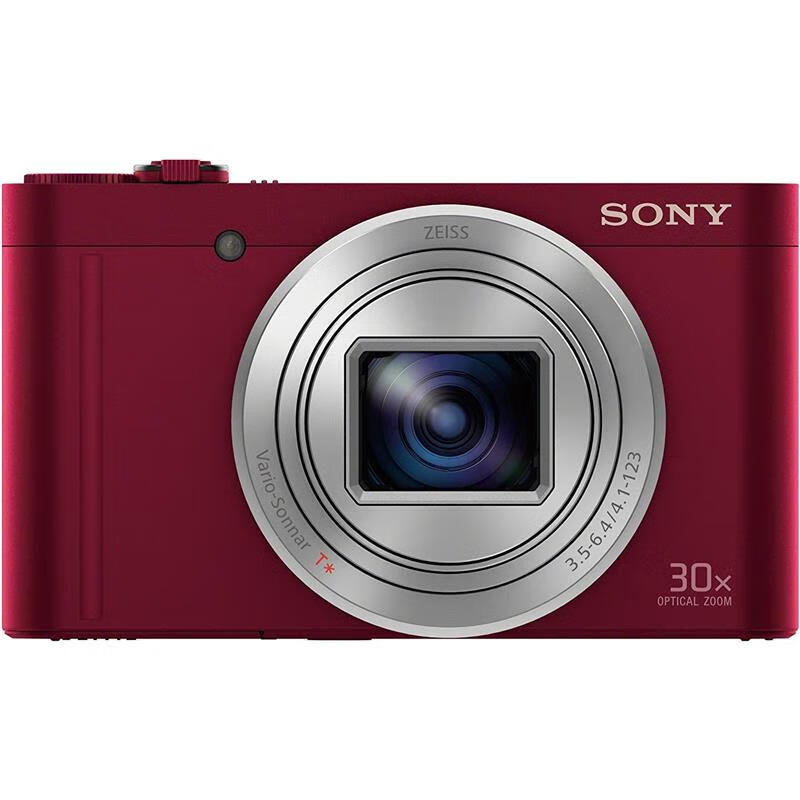 索尼（SONY）【日本直邮】索尼（SONY）DSC-WX500单反相机 高清家用学生数码相机 翻折屏1820万像素 DSC-WX500【红色】