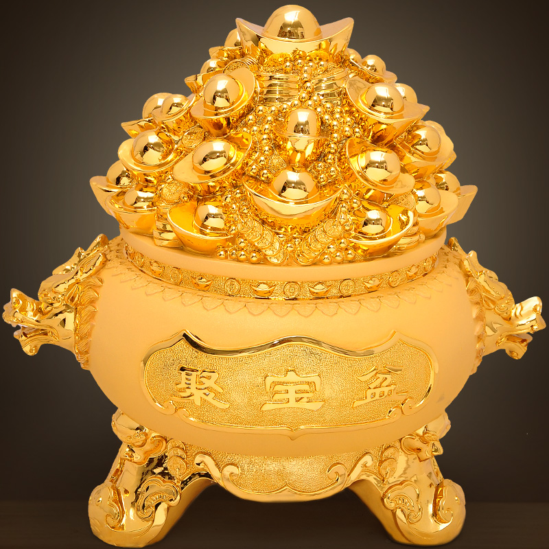 【京选好货】风水聚宝盆摆件客厅店铺开业礼品礼乔迁聚宝盘摆设工艺品