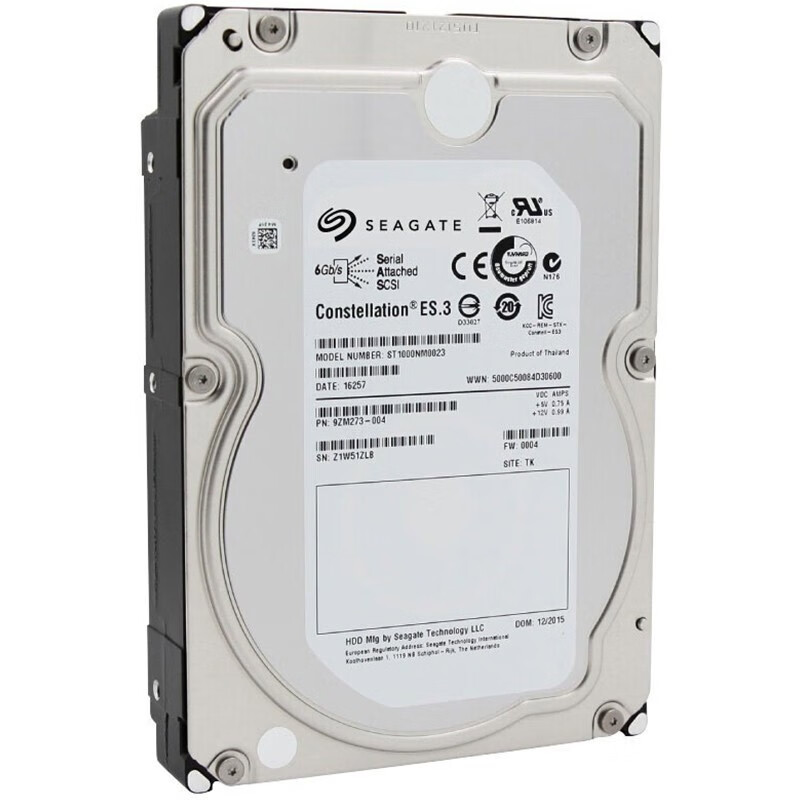 海康威视 希捷企业级硬盘3.5英寸 7200转 sas接口  1tb(st1000nm0023)