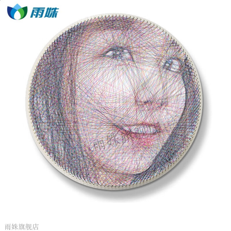 创京懿选2022新款 彩色钉子绕线画 diy手工制作 缠弦丝画创意多人物