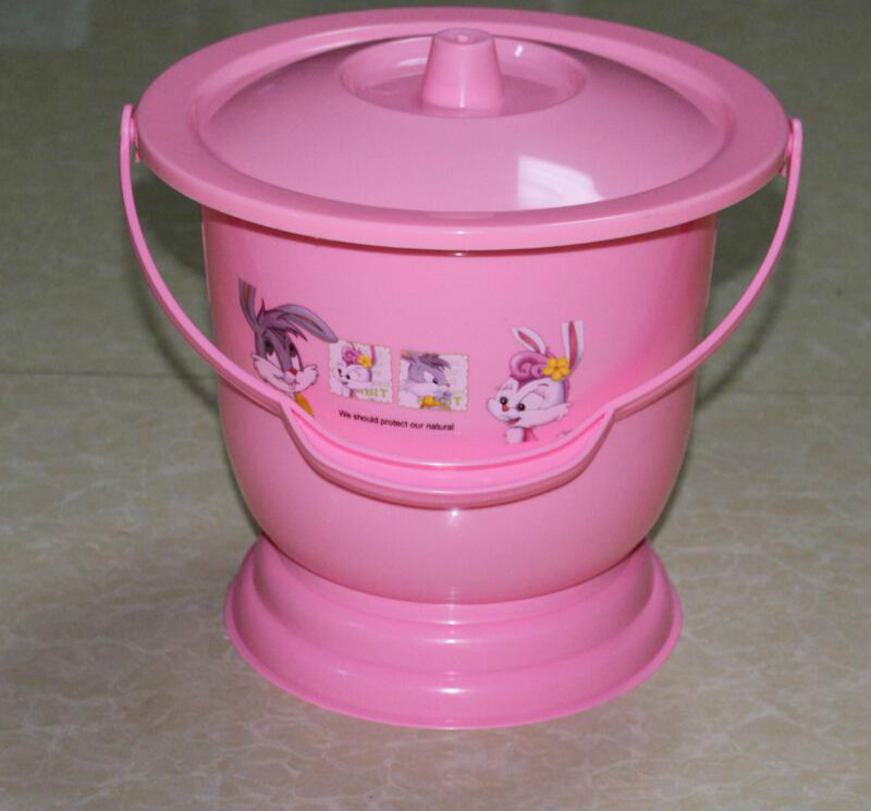 子木雅居手提马桶塑料痰盂尿桶加厚加高小便桶带盖女士夜壶手提式女