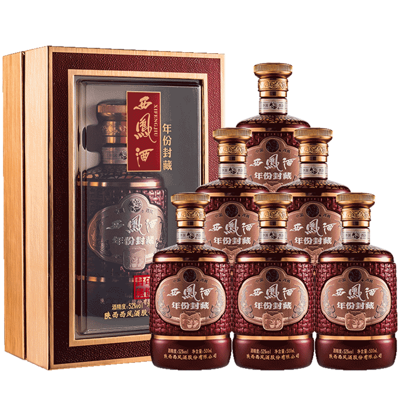 西凤酒白酒凤香型整箱装西风酒喜酒婚宴白酒礼盒粮食酒自饮送礼口粮酒