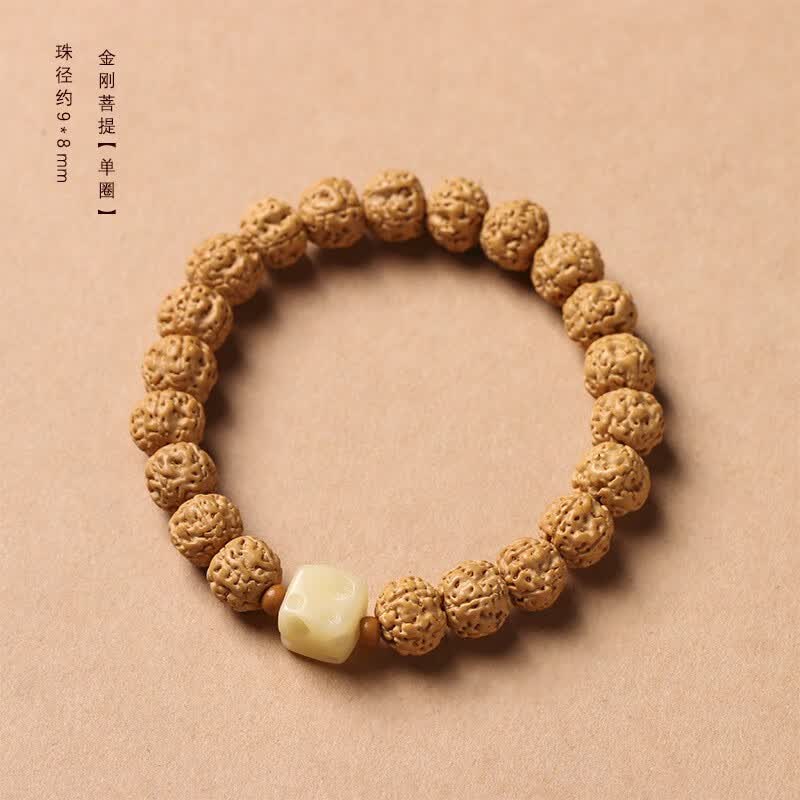 原创复古小金刚菩提子手串单圈手链男女情侣框菩提方糖奶酪双圈链 树王小金刚菩提-单圈款【9*8mm】使用感如何?
