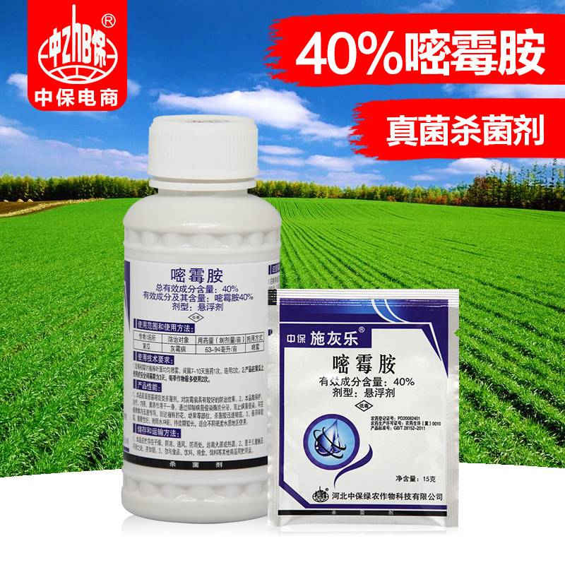 中保施灰乐 40%嘧霉胺 蔬菜 灰霉病农药杀菌剂 15克