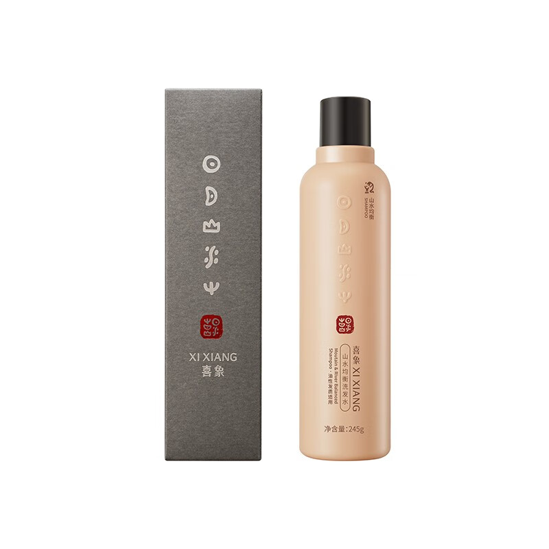 喜象（XI XIANG）艾草洗发水 防断发 蓬松 去屑止痒 控油 氨基酸温和护发洗发水 控油型 245g 山水均衡系列