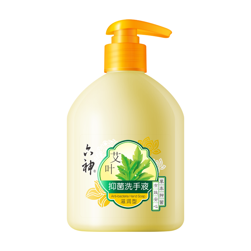 六神【艾葉抑菌】洗手液500ml*1(有效抑菌99.9% 清爽)