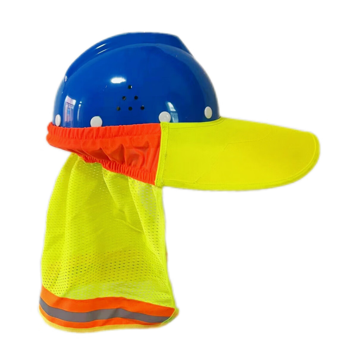 新款安全帽防晒遮阳帽男工地帽子安全帽防晒帽工地太阳帽建筑工地