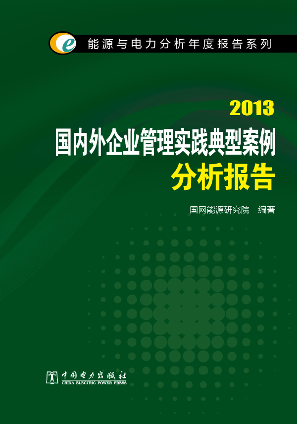 2013 外企业管理实践典型案例分析报告 国网能源研究院 中国电