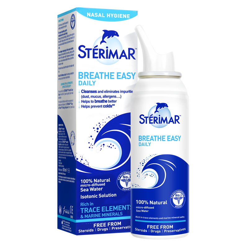 法国进口 舒德尔玛(sterimar) 小海豚洗鼻水 鼻腔护理喷雾 喷鼻器 3岁以上儿童大人适用100ml/瓶