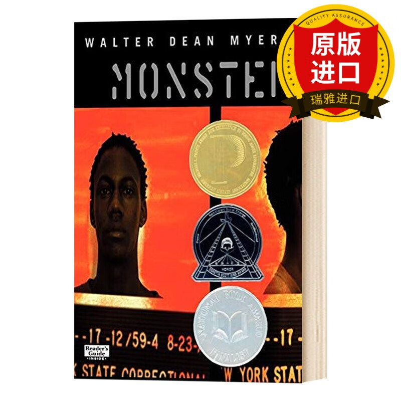 英文原版 怪物 20周年纪念版 Monster 全英文版 Walter Dean Myers 进口原版英语书籍