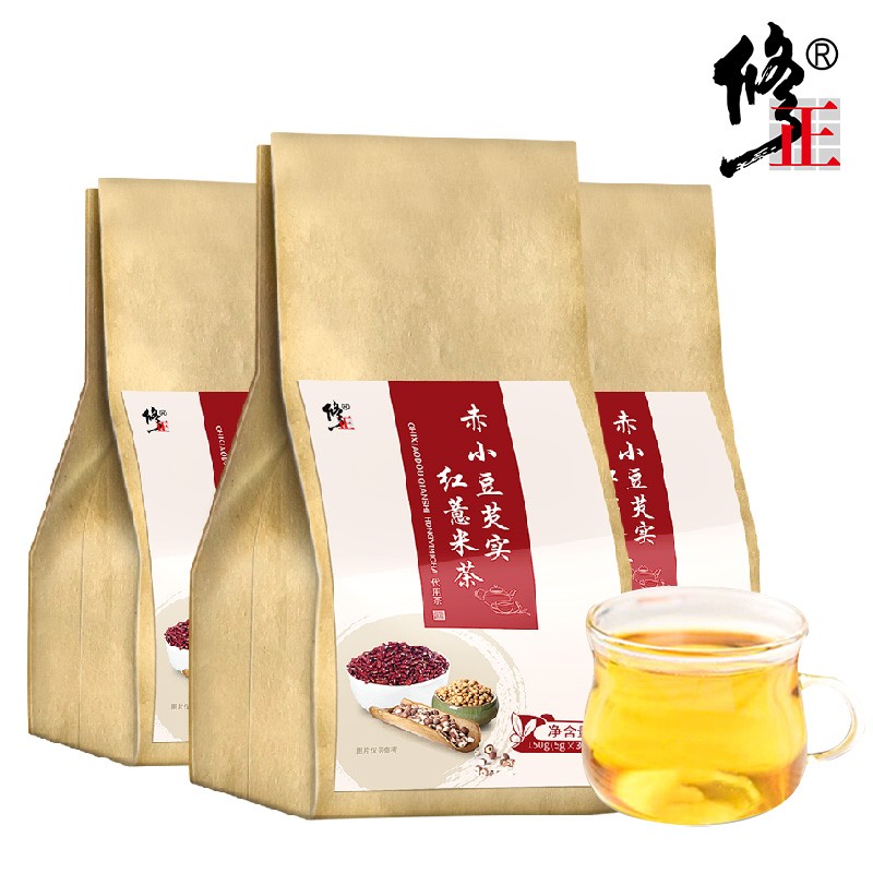 修正  红豆薏米茶养生茶苦荞大麦茶薏仁芡实茶赤小豆薏仁茶组合花草茶