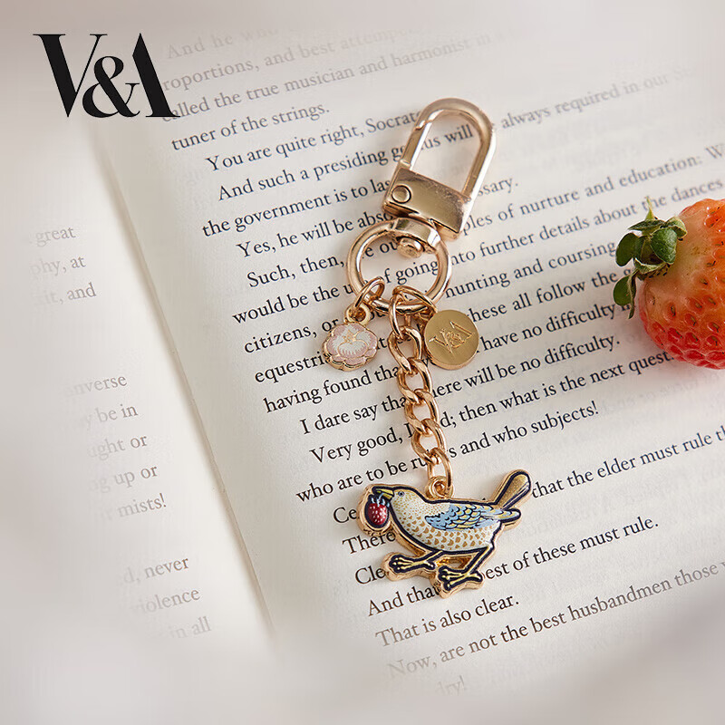 大英博物馆×物兮物联名草莓小偷系列挂件钥匙扣送女生生日礼物