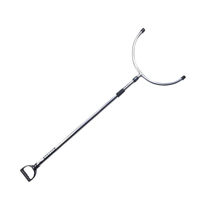 晋野 加强钢叉(实用款) 防暴钢叉保安用品装备腰叉可伸缩抓捕器幼儿园