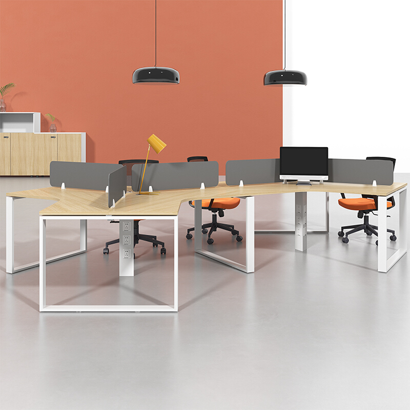 对豫办公家具办公桌椅组合设计师创意办公室桌椅组合简约现代职员桌