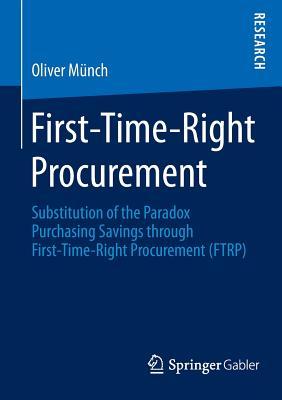 预订 first-time-right procurement: substitution of the paradox