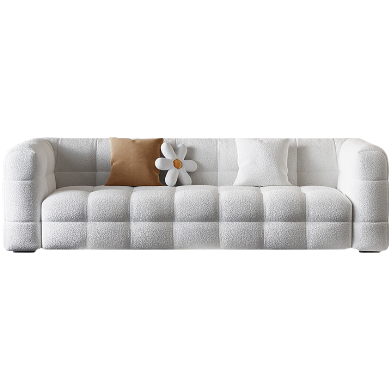 优凡木品 沙发 北欧布艺沙发羊羔绒法式复古侘寂风现代简约小户型客厅三人位沙发 【羊羔绒】单人位1.2M