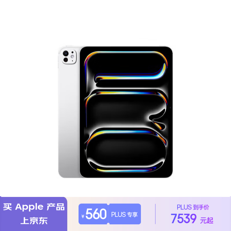 Apple/苹果【教育优惠】iPad Pro 11英寸 M4芯片 2024年新款平板电脑(256G WLAN版/MVV93CH/A)银色