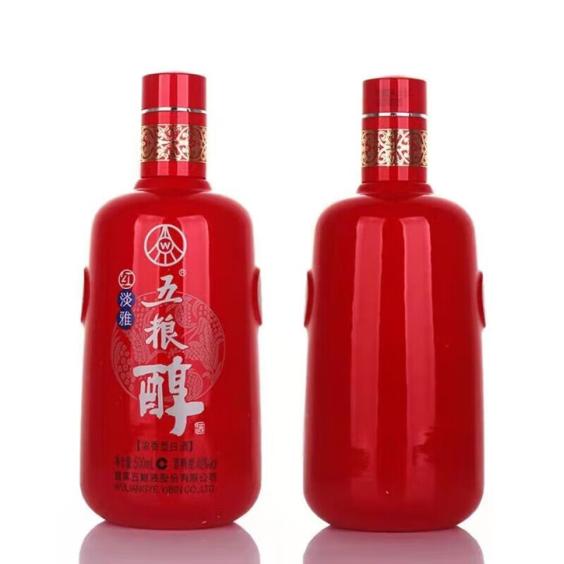 五粮醇五粮液宜宾总厂 五粮醇浓香型白酒整箱礼盒粮食酿造宴请送礼佳品 42度 500mL 6瓶 五粮醇红淡雅