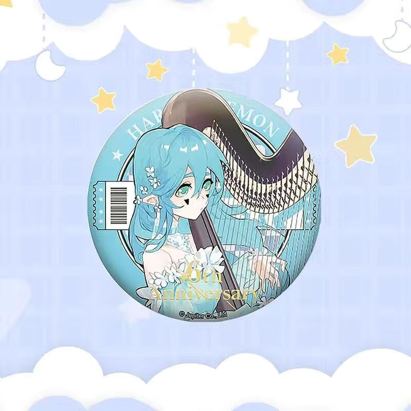 科宠凹凸世界周边六周年限定徽章吧唧安莉洁凯莉帕洛斯谷子二次元胸章