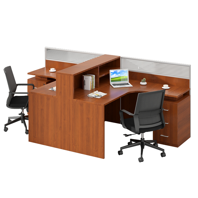 荣将屏风办公桌椅组合屏风隔断卡座员工位电脑桌T型双人位