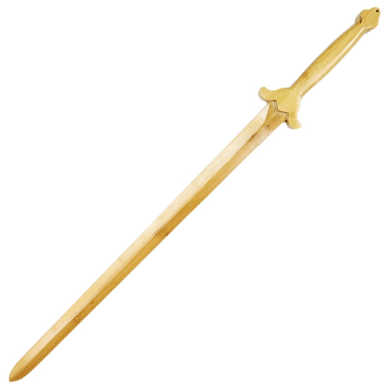 泰瑞格双手木制宝剑剑武术训练习表演晨练男女太极剑竹制未开刃