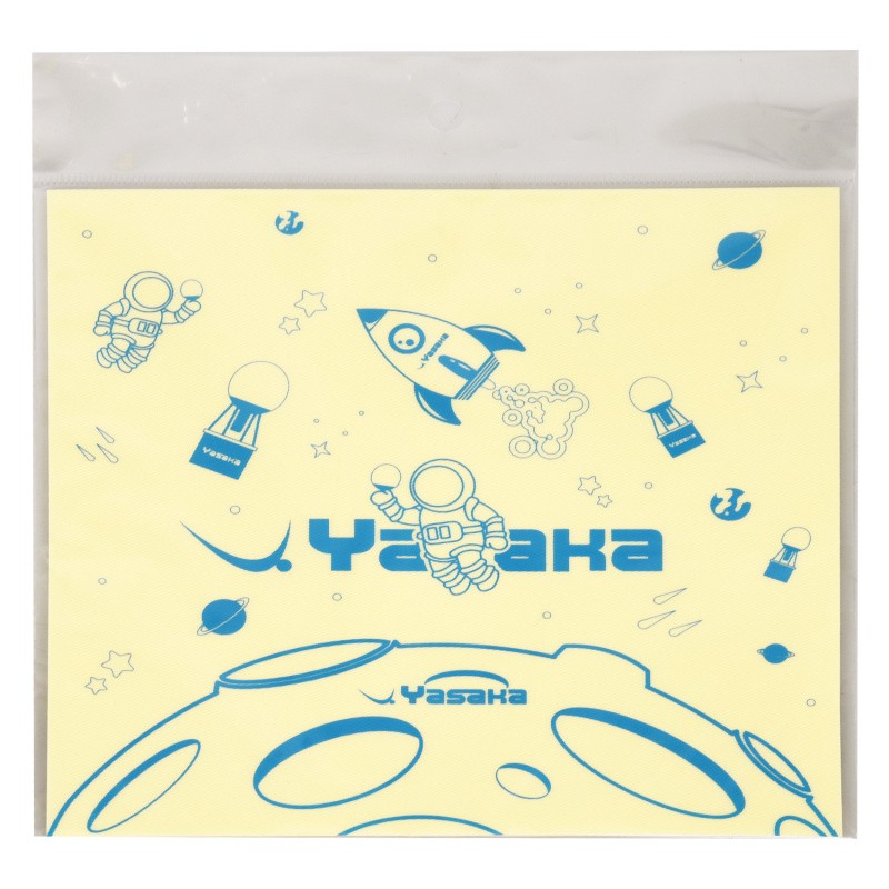 YASAKA亚萨卡乒乓球胶皮静电保护膜 乒乓球拍套胶护膜 太空人系列_蓝色 单片装
