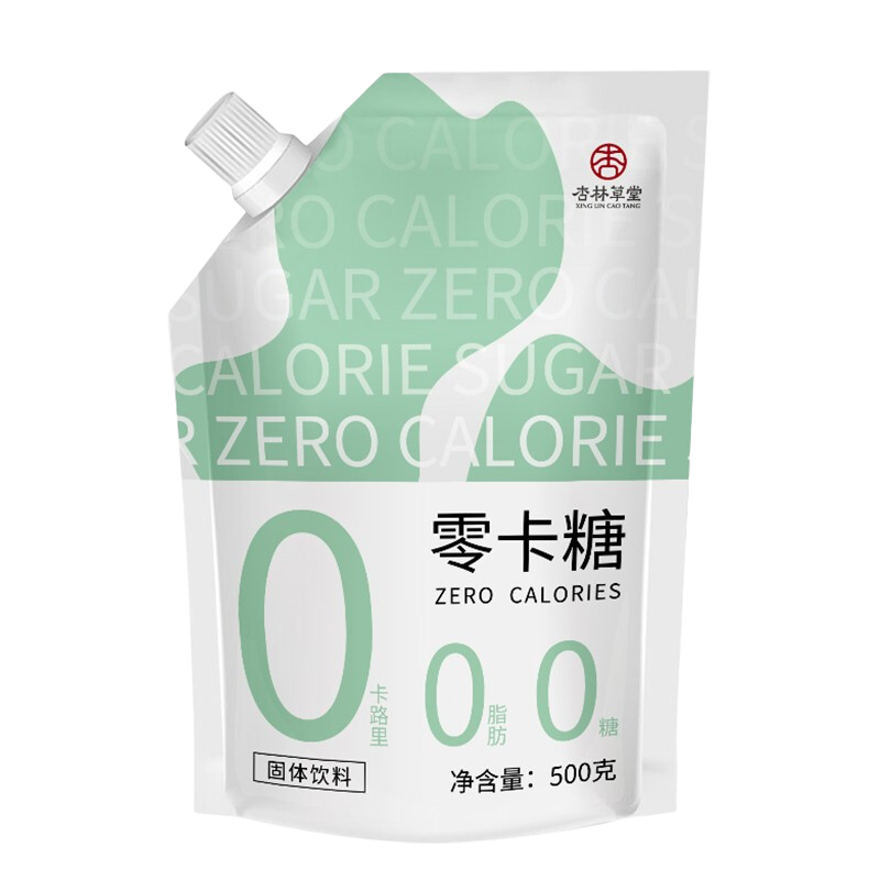 杏林草堂 零卡糖代糖赤蘚糖醇零卡糖甜菊糖 500g 嘗鮮裝：500g*1袋+130g