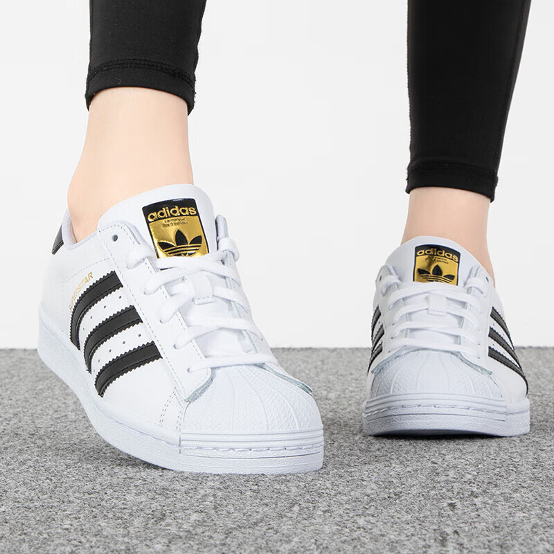 Adidas Originals 阿迪达斯（adidas） 女子三叶草系列Superstar W 休闲鞋Fv3284 36码Uk3.5码In  White | ModeSens