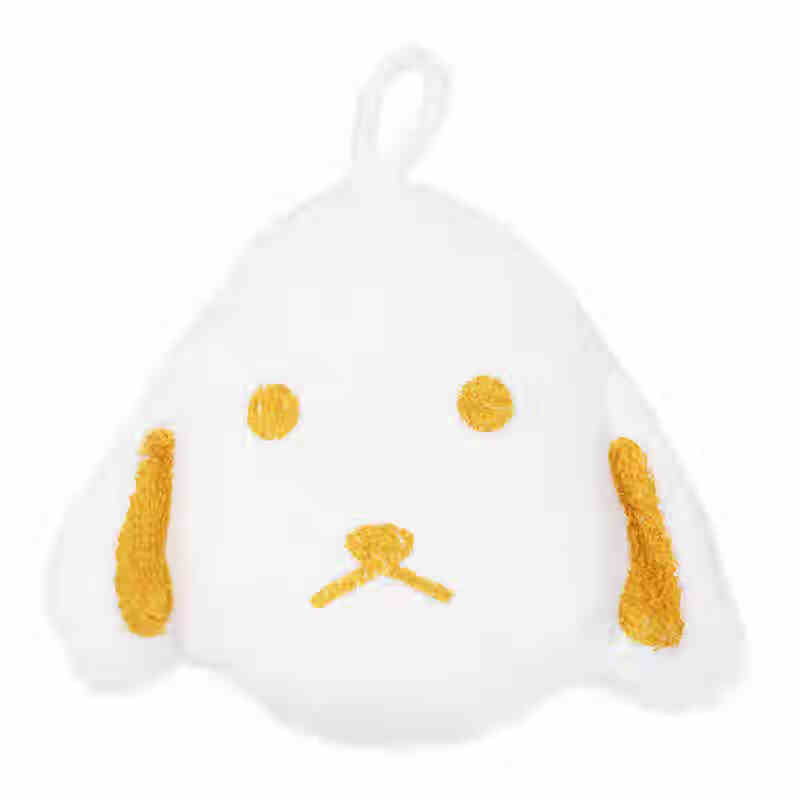 旺恩贝比(Wanwanbaby N.P.)日本宝宝洗澡海绵擦 0-3-12岁新生婴儿童搓澡神器沐浴擦起泡球 宝宝沐浴擦 小狗