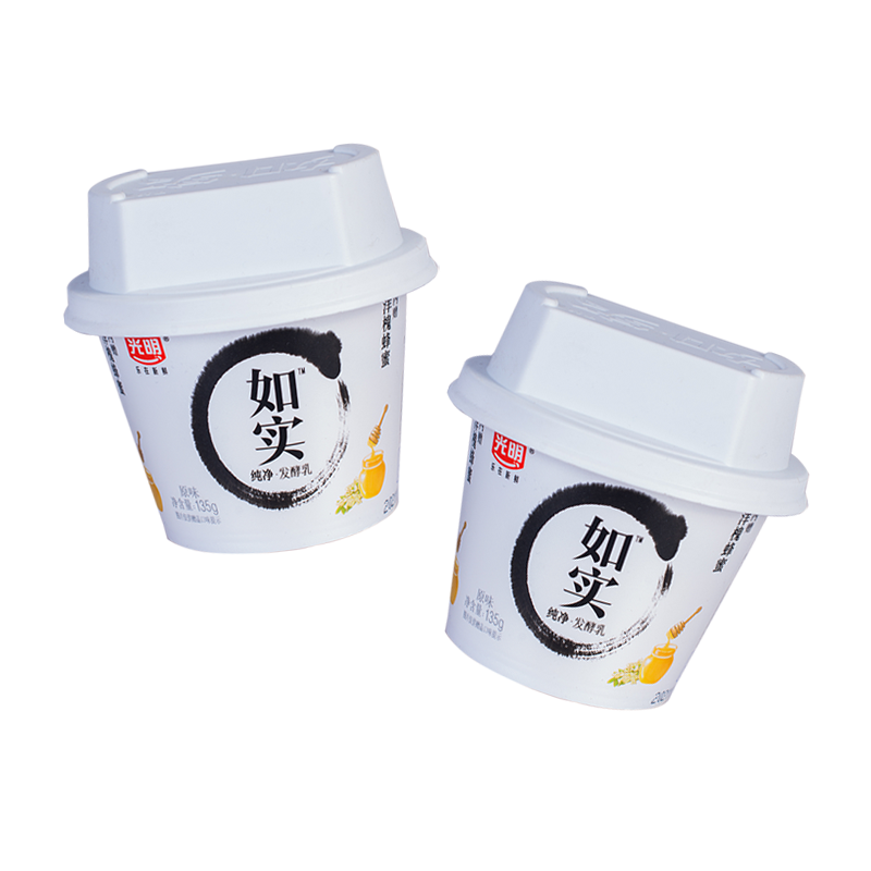 光明 如实酸奶135g/杯原味奶风味发酵乳低温酸牛奶 光明如实原味135g