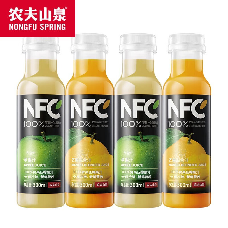 农夫山泉NFC芒果汁橙汁  芒果味300ml*6瓶