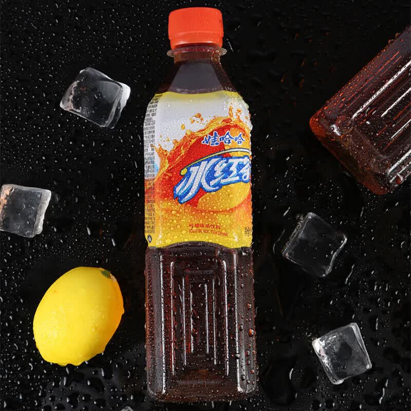 娃哈哈冰红茶饮料500ml*16瓶批 哇哈哈绿茶清凉解渴饮料品夏季 冰 冰