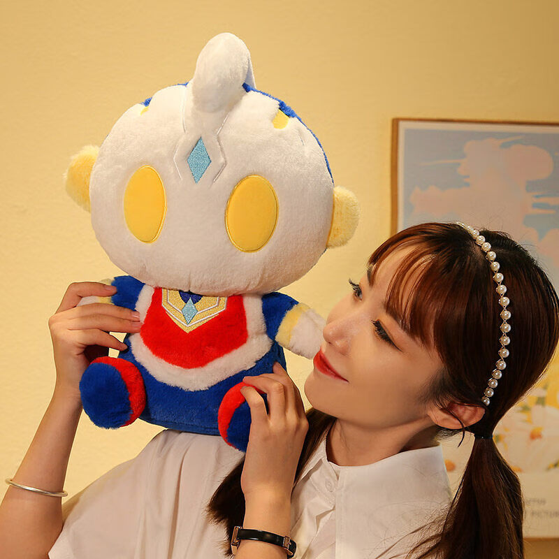 吉吉熊(jijixiong)大号奥特曼公仔特利迦玩偶泽塔毛绒玩具泰迦娃娃