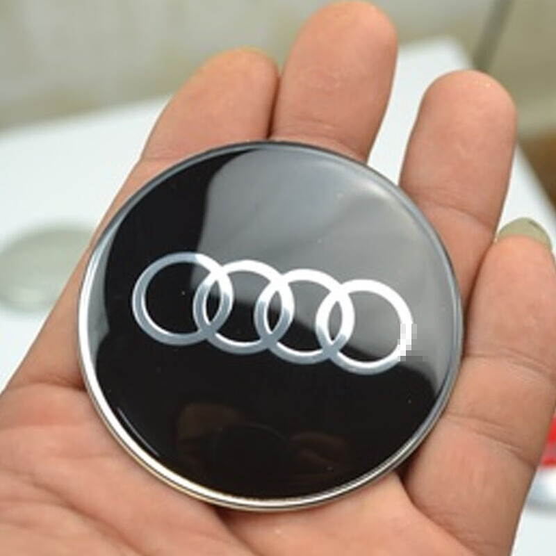 汽车车标贴 轮毂中心盖标贴 后备箱方向盘贴标 轮胎车标贴 奥迪车标贴