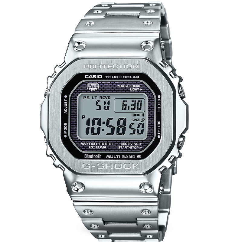 CASIO 卡西欧 G-SHOCK金属进化系列 43.2毫米太阳能电波腕表 GMW-B5000D-1