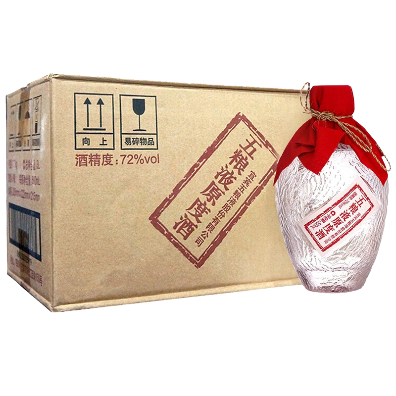 五粮液  珍藏酒 原度酒 500ml*6瓶整箱装 72度 浓香型白酒