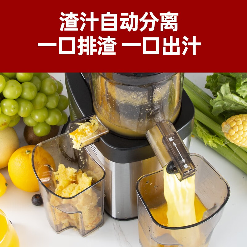 狮威特savtmje36不锈钢榨汁机渣汁分离原汁机家用果汁机大口径全自动商用多功能鲜榨果汁蔬菜豆浆制冰沙 【JE-36】银色三网