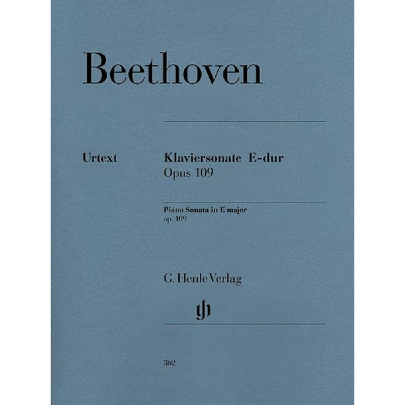 贝多芬 E大调第30钢琴奏鸣曲op109 带指法BeethovenPianoSonata HN362