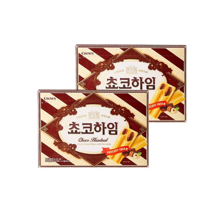 克丽安韩国进口巧克力榛子威化饼干284g/盒 办公室休闲零食独立小包装