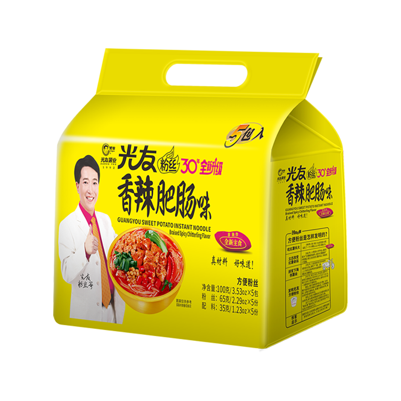 光友低gi酸辣粉 105g袋装非油炸方便米粉丝 国货之光友粉丝国产老牌子