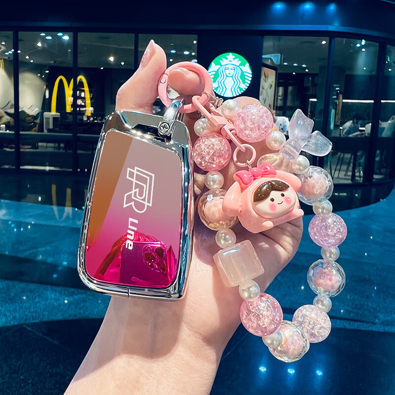 闲念大众钥匙套迈腾b8帕萨特330豪华版一汽探岳x车扣女士2023款23