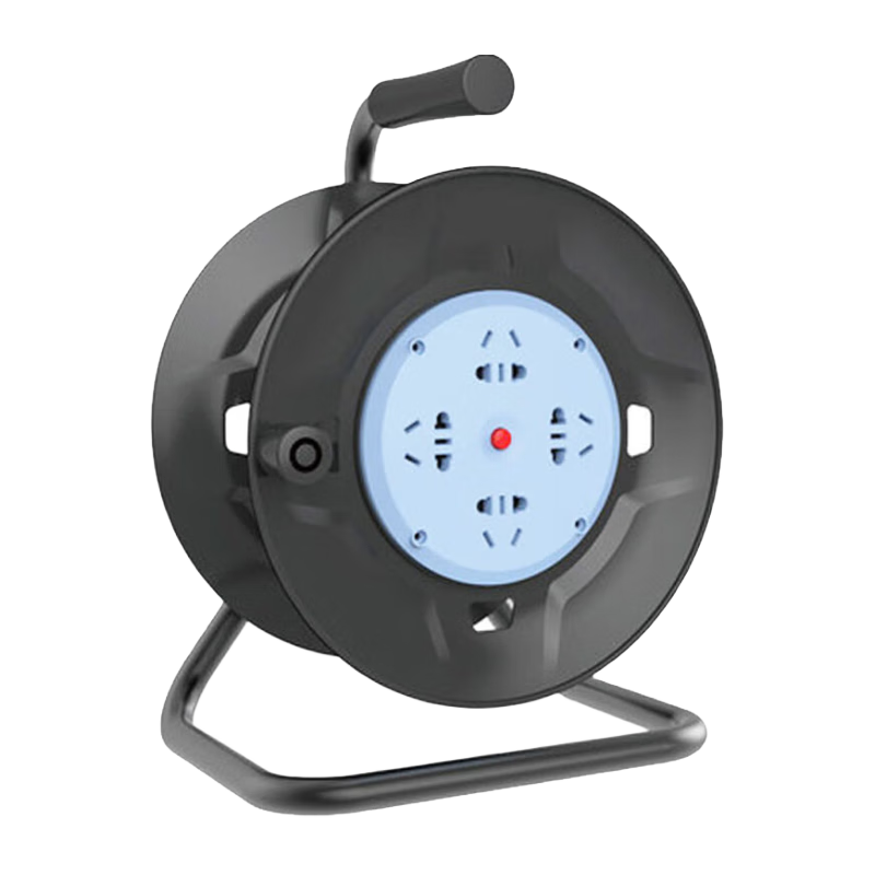 公牛（BULL） 卷線盤/工程接線/移動電纜電線盤/工地盤插 支架式【四位20米】1平方 8030（新國標(biāo)）